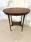 Antique Edwardian Oval Inlaid Mahogany Lamp Table 1