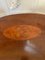 Lampada da tavolo ovale edoardiana in mogano intarsiato, Immagine 10