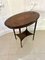 Antique Edwardian Oval Inlaid Mahogany Lamp Table 5