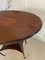 Antique Edwardian Oval Inlaid Mahogany Lamp Table 12