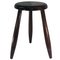 Tabouret Tripode Mid-Century en Bois, France 8