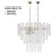 Italian Listeri Suspension Lamp in Murano Glass, Image 7