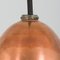 Lámpara colgante danesa en forma de cono de cobre, años 50, Imagen 12