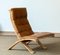 Fauteuil Pliant en Hêtre et Cuir Cognac par Nelo pour Nelo Möbel, Suède, 1970s 1