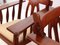 Vintage French Arts & Crafts Style Safari Armchairs in Mahogany, Set of 2, Image 2