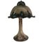 Mid-Century Enameled and Glazed Ceramic Mushroom Table Lamp 1