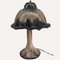 Mid-Century Enameled and Glazed Ceramic Mushroom Table Lamp, Image 14