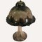 Mid-Century Enameled and Glazed Ceramic Mushroom Table Lamp 9