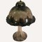 Mid-Century Enameled and Glazed Ceramic Mushroom Table Lamp, Image 9