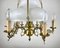 French Victorian Opaline Glass Chandelier, 1950s, Image 2