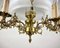 French Victorian Opaline Glass Chandelier, 1950s, Image 5