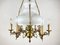 French Victorian Opaline Glass Chandelier, 1950s, Image 3