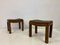 Buttoned Leather Stools, Set of 5 3