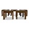 Buttoned Leather Stools, Set of 5, Image 14