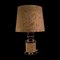 Mid-Century German Cork and Glass Table Lamp 14