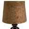 Mid-Century German Cork and Glass Table Lamp 5