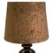 Mid-Century German Cork and Glass Table Lamp, Image 5