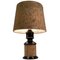 Mid-Century German Cork and Glass Table Lamp 9