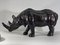 Mid-Century Leder Nashorn Statue, England 13