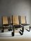 Black Leather & Bentwood Cantilevered Dining Chairs by Terje Hope for Møremøbler, 1980s, Set of 4 1