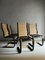 Black Leather & Bentwood Cantilevered Dining Chairs by Terje Hope for Møremøbler, 1980s, Set of 4 15