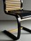 Black Leather & Bentwood Cantilevered Dining Chairs by Terje Hope for Møremøbler, 1980s, Set of 4 5