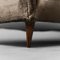Sofá de tres plazas vintage de terciopelo marrón, años 50, Imagen 9