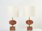 Large French Travertine Brass Table Lamps by Philippe Barbier, 1970s, Set of 2 11