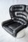'Elda' Sessel aus schwarzem Leder und Glasfaser von Joe Colombo 9