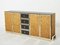 Italian Brass and Cork Marquetry Sideboard, 1970s 12