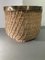 Rattan, Wicker, Bamboo and Brass Woven Basket or Plant Holder, Italy, 1970s 9