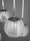 Cascade Hanging Lamp With 4 Riffel Glass Balls, Germany, 1970s 10