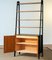 Teak and Nailed Black Faux Leather Bookcase Cabinet by Bertil Fridhagen, 1950s 11