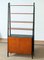 Teak and Nailed Black Faux Leather Bookcase Cabinet by Bertil Fridhagen, 1950s 6