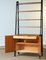 Teak and Nailed Black Faux Leather Bookcase Cabinet by Bertil Fridhagen, 1950s 10