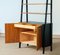 Teak and Nailed Black Faux Leather Bookcase Cabinet by Bertil Fridhagen, 1950s, Image 5