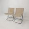 Italian Canvas and Chromed Metal Chairs, 1970s, Set of 2 2