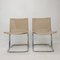 Italian Canvas and Chromed Metal Chairs, 1970s, Set of 2, Image 6