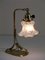 Art Nouveau Lamp with Opal Glass 7