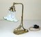 Art Nouveau Lamp with Opal Glass 3