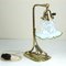Art Nouveau Lamp with Opal Glass 2