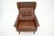 Brown Leather Highback Armchair from Svend Skipper, Denmark, 1960s 10