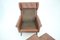 Brown Leather Highback Armchair from Svend Skipper, Denmark, 1960s 7