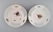 Antique Porcelian Painted Flowers Meissen Plates, Set of 5, Image 3