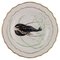 Porcelain Dinner Plate with Hand Painted Crayfish Motif from Royal Copenhagen 1