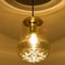 Vintage Pendant Light in Smoked Brown Glass and Brass from Peill and Putzler, 1960s 10