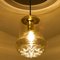 Vintage Pendant Light in Smoked Brown Glass and Brass from Peill and Putzler, 1960s, Image 10