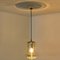 Vintage Pendant Light in Smoked Brown Glass and Brass from Peill and Putzler, 1960s, Image 8