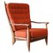 Edouard Oak Armchair by Guillerme Et Chambron for Guillerme and Chambron 1