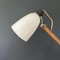 Lámpara de escritorio Maclamp vintage de madera blanca, Imagen 6